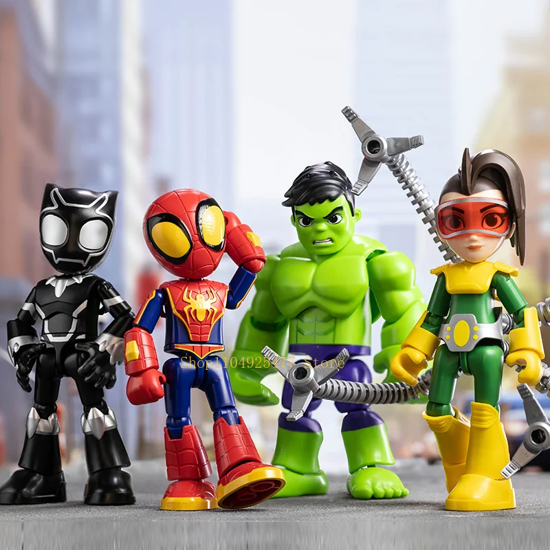 Blokees Building Blocks The Amazing Spider-Man Miles Morales Gwen Black Panther Action Figure Anime Model Doll Kids Toy Gifts - view 3