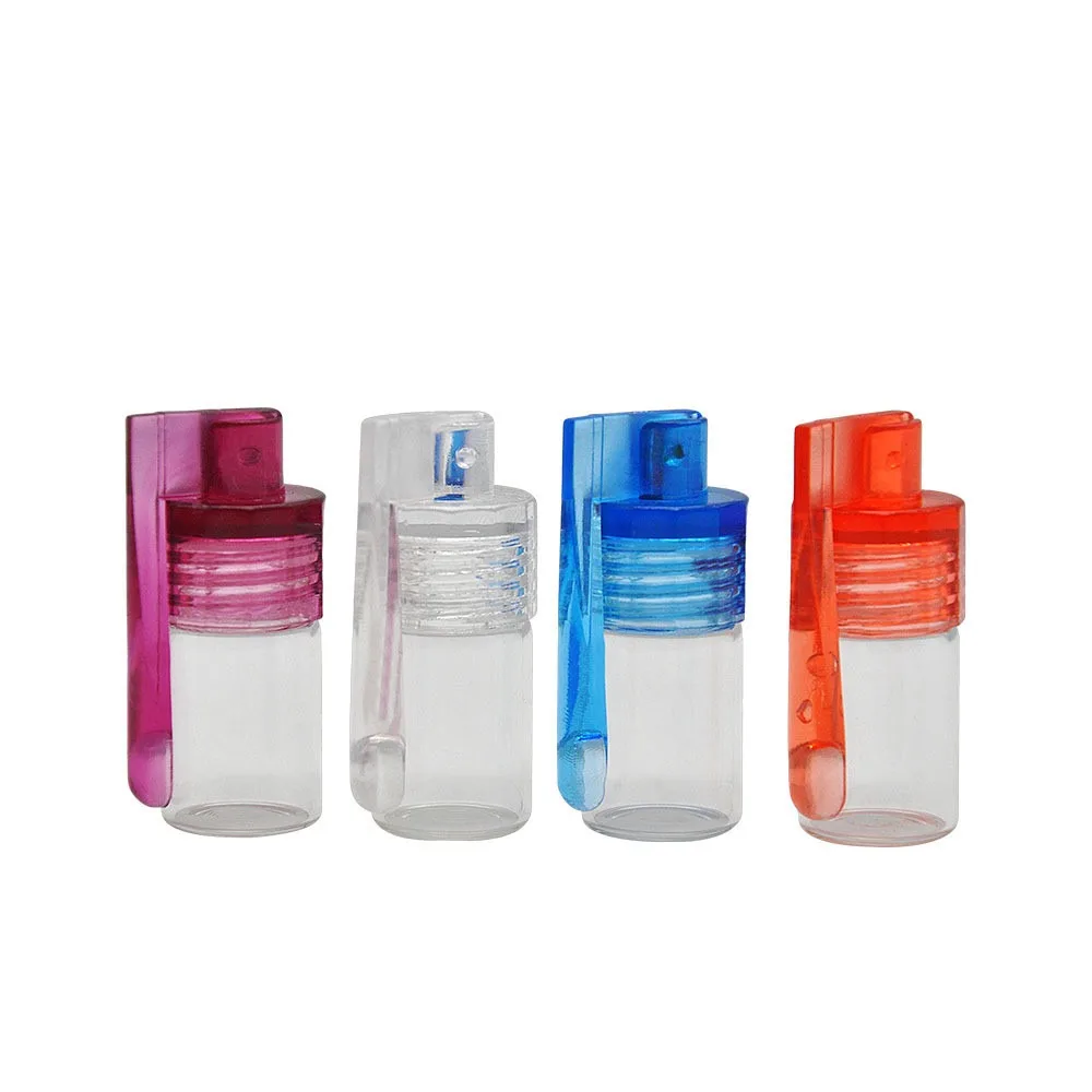 36/51mm Transparent Glass Bottle with Cover Mini Portable Cosmetics Perfume Glass Bottle