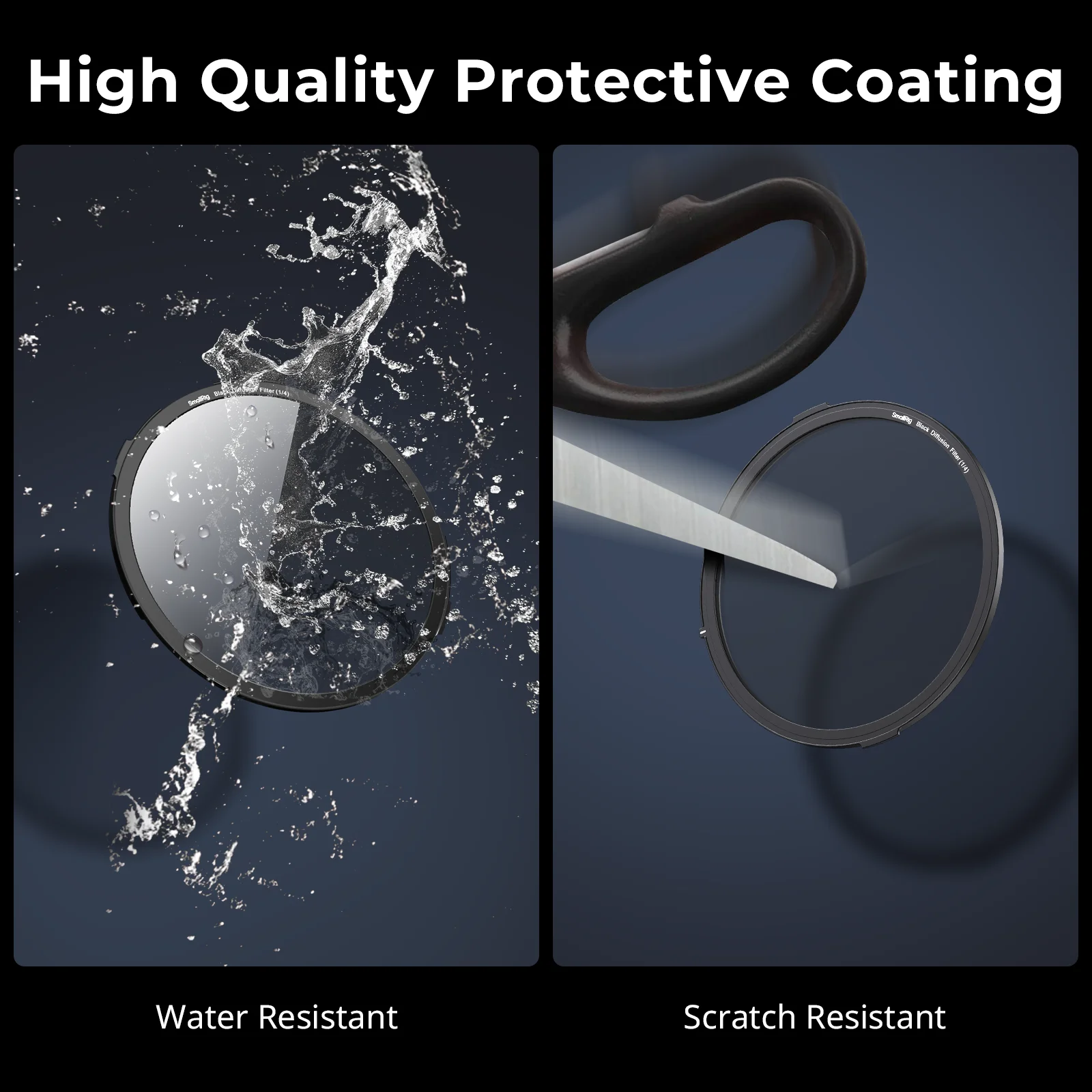 Smalrig Kit Filter magnetik difusi hitam, w 1/8 & 1/4 & 1/2 & 1 Filter untuk kotak Matte dengan penjepit yang dapat diatur 4409/4411/4412 -4650