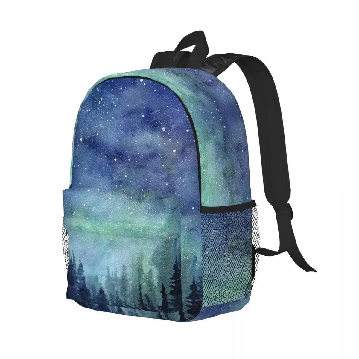 Sac à dos Galaxy aurores boréales pour garçons et filles, cartable d'école pour enfants, sac à dos de voyage, sac initié, grande capacité, mode