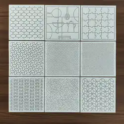 embroidery kit patchwork Hand account sewing Drawing tools Quilting ruler Sashiko design soft mould Template 20x20cm