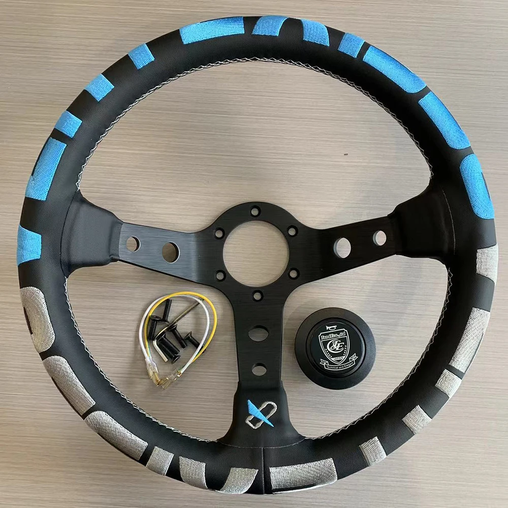 JDM VERTEX LANG Redesign Blue Color VERTEX 1996 wheel Racing Steering Wheel