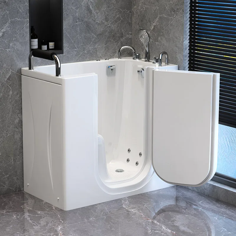 Walk-in bathtub side door barrier-free deep foam acrylic