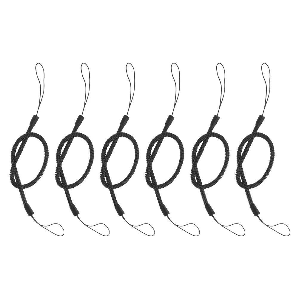 

6Pcs Coiled Spring Tether Strap for Stylus Pens Touchscreen Drawing Pen Holder Tablet Pen Safety Anti Loss Phone Strap