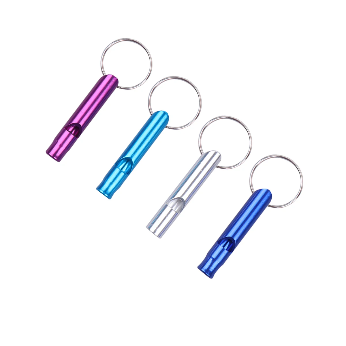 

20 pcs Rescue Whistle Key Chain Durable Supplies Emergency Camping Gadgets Aluminum Alloy Loud Mini Portable Outdoor Sports Pet