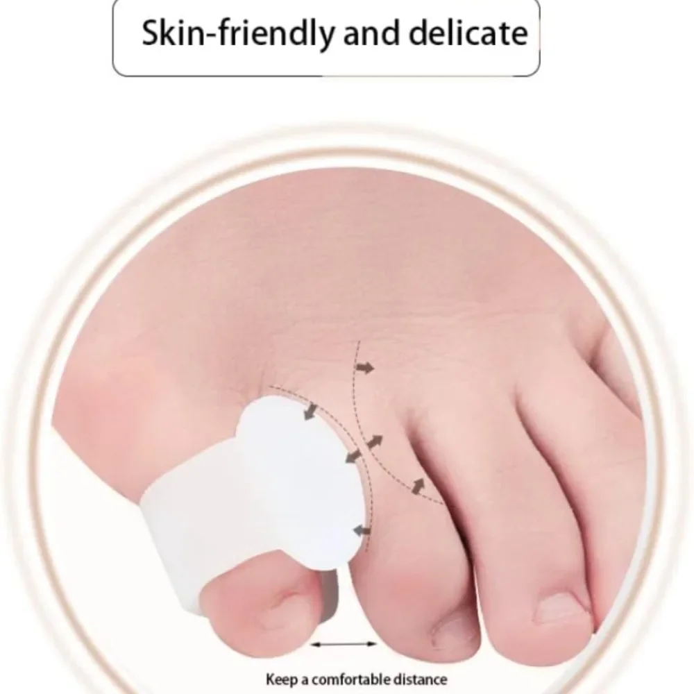 2pcs Silicone Finger Toe Separator Finger Feet Care Protector Gel Toe Orthopedic Bunion Hallux Valgus Corrector