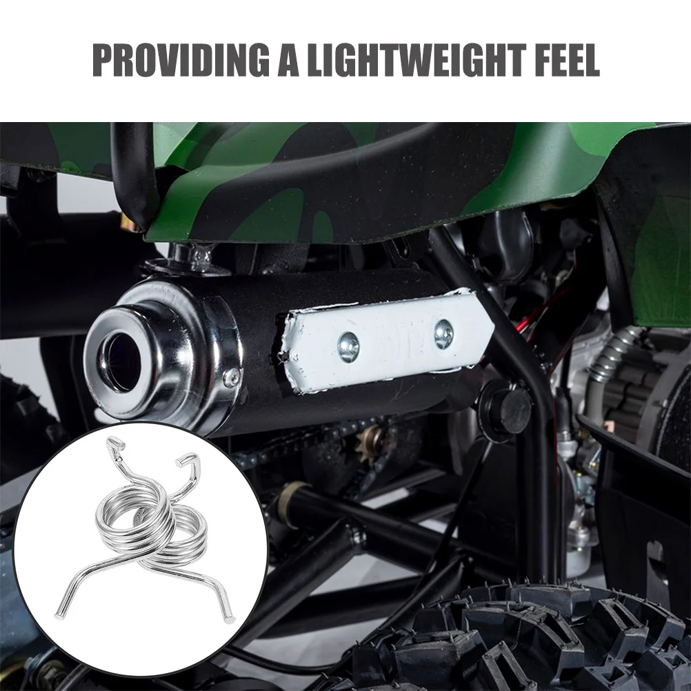 4 قطعة دراجة نارية القدم الربيع الألومنيوم Footpeg عودة الربيع خفيفة الوزن دائم استبدال دراجة نارية دواسة الينابيع الطرق الوعرة #5