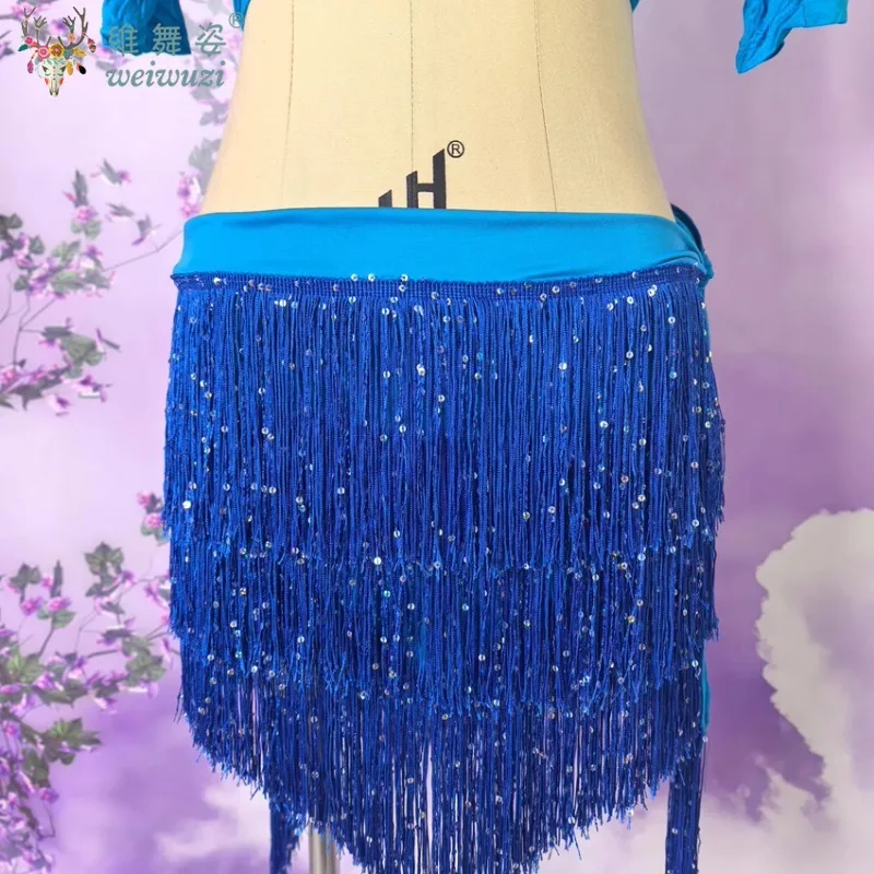 Ropa de danza del vientre, disfraz de escenario, conjunto de 2 uds., ropa Sexy, Top y falda para mujeres adultas, traje de entrenamiento para práctica de puesta en escena