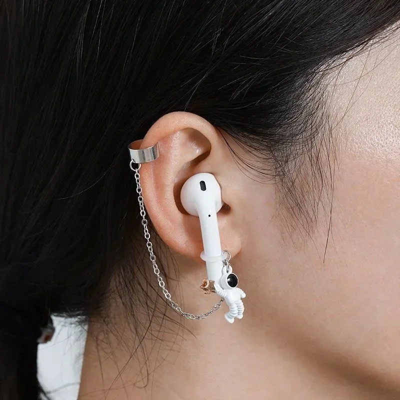 

Наушники AirPods с защитой от астронавтов, Женская Беспроводная Bluetooth-гарнитура без отверстия для ушей, защитный чехол с защитой от падения