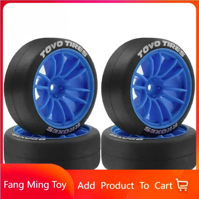 4pcs1/10 RC الانجراف الإطارات والعجلات البلاستيكية الحافات 12 مللي متر عرافة ل 1:10 على الطريق بجولة شارع سيارة XV02 XV01 TT01 TT02 PTG2 A959