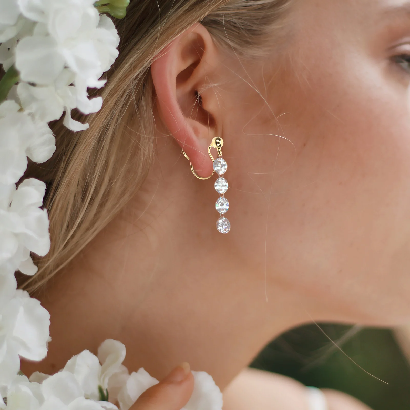 

Earring Clip Adapter Base Converter Backs for Non Pierced Ears DIY Jewelry Making Lightweight Metal Ear Clip-On Parts