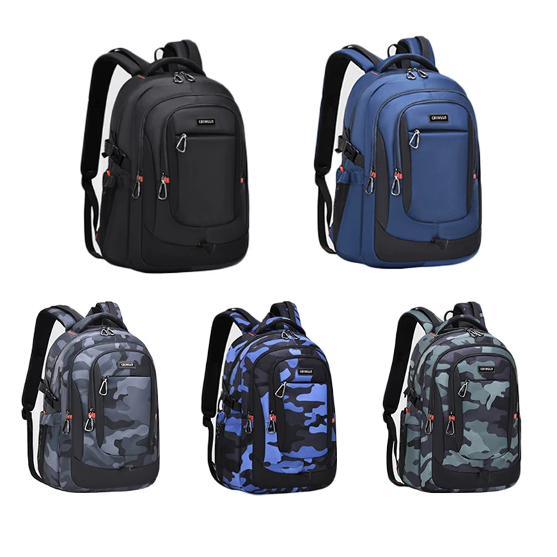 

Men Travel Laptop Backpacks Camouflage Male Teenager Schoolbags Middle School Students Bookbags Boys Rucksack Gift 6699