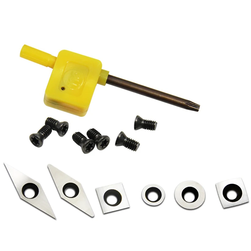 

Carbide Cutter Inserts Set Woodturning Tools Replacement Cutter Hollowers Finishers Wood Lathe Turning Tools