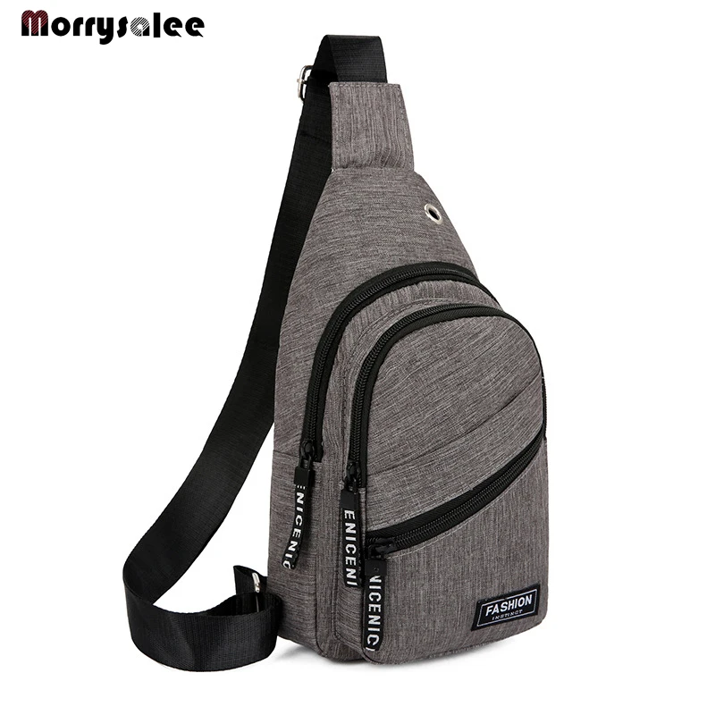 2024 New Men's Chest Bag Anti-Theft  USB Charging Canvas Shoulder Bag Men's Bag Fashion New Trend  сумки через плечо torbica