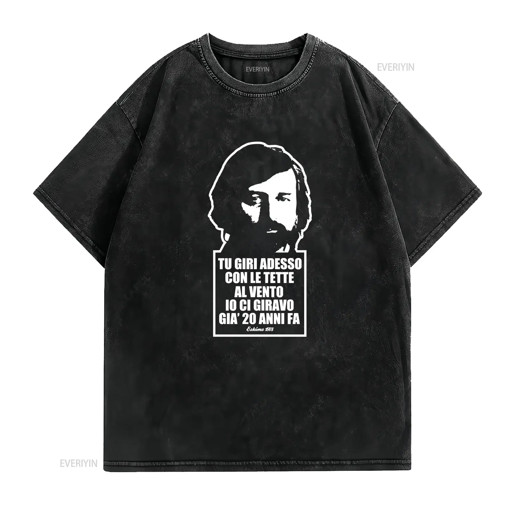 GUCCINI ESKIMO Women's You Turn Now with Wind Roofs T Shirt 3stylershop long or short sleeves vintage Washed Soft homme