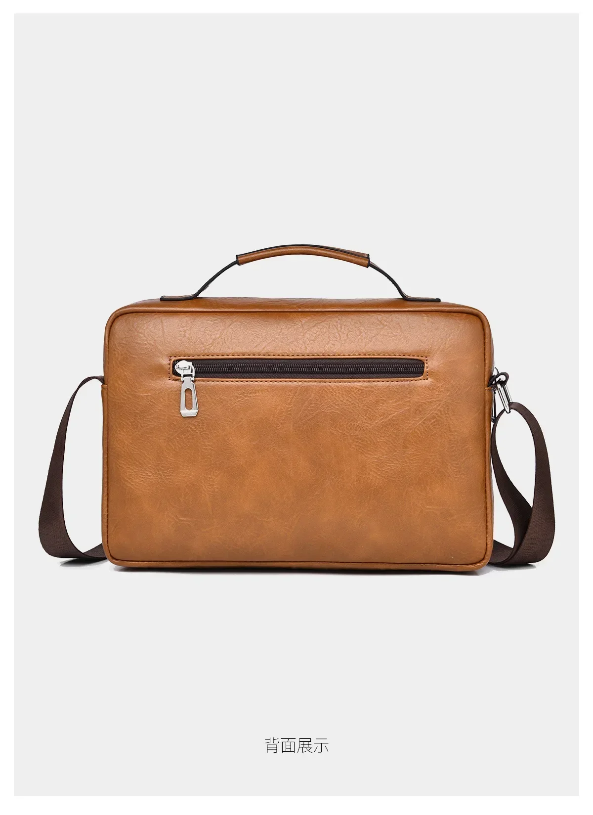 WEIXIER Marken-Herren-Umhängetasche aus PU-Leder mit Großer Kapazität und Mehreren Taschen, Hand- und Schultertasche für Geschäftsreisen und Outdoor-Aktivitäten – Detail 24