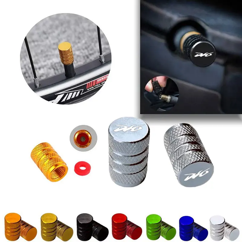 

For Honda Dio DJ-1 DJ-1RR AF19 AF18 SR AF20 ZX AF28 ZX AF35 BAJA Z4 AF56/57 50cc 125C Aluminum Alloy Tire Valve Stem Caps
