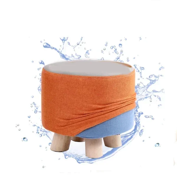 Foot Stool Tufted Vanity Stool Ottomans Thickened Cushion Footstool Mulifunctional Shoe Changing Seat Step Stools