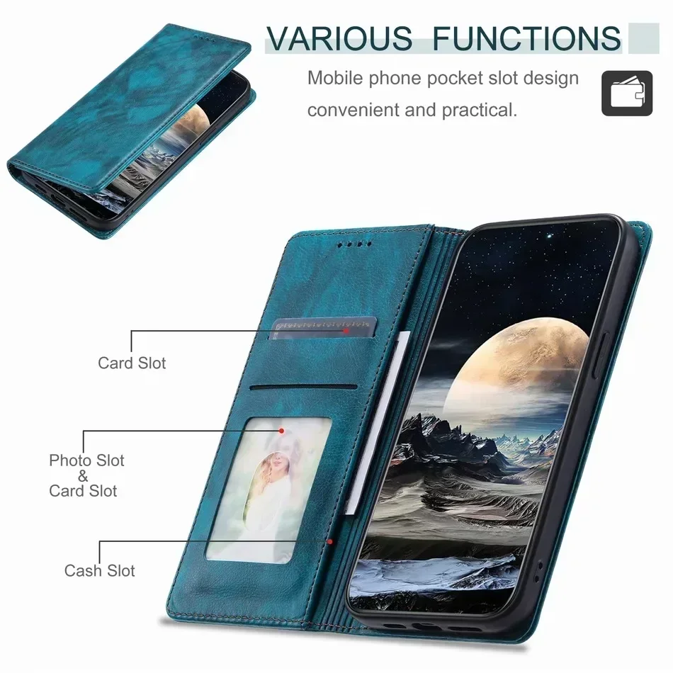 Luxury Magnetism Flip Case For Huawei P Smart 2021 2020 2019 P50 P40 P30 P20 Lite P60 Pro Wallet Protect Phone Cover Funda