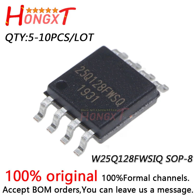 5-10 sztuk 100% nowy W25Q128FWSIQ W25Q128FWSQ 25Q128FWSQ SOP-8.Chipset