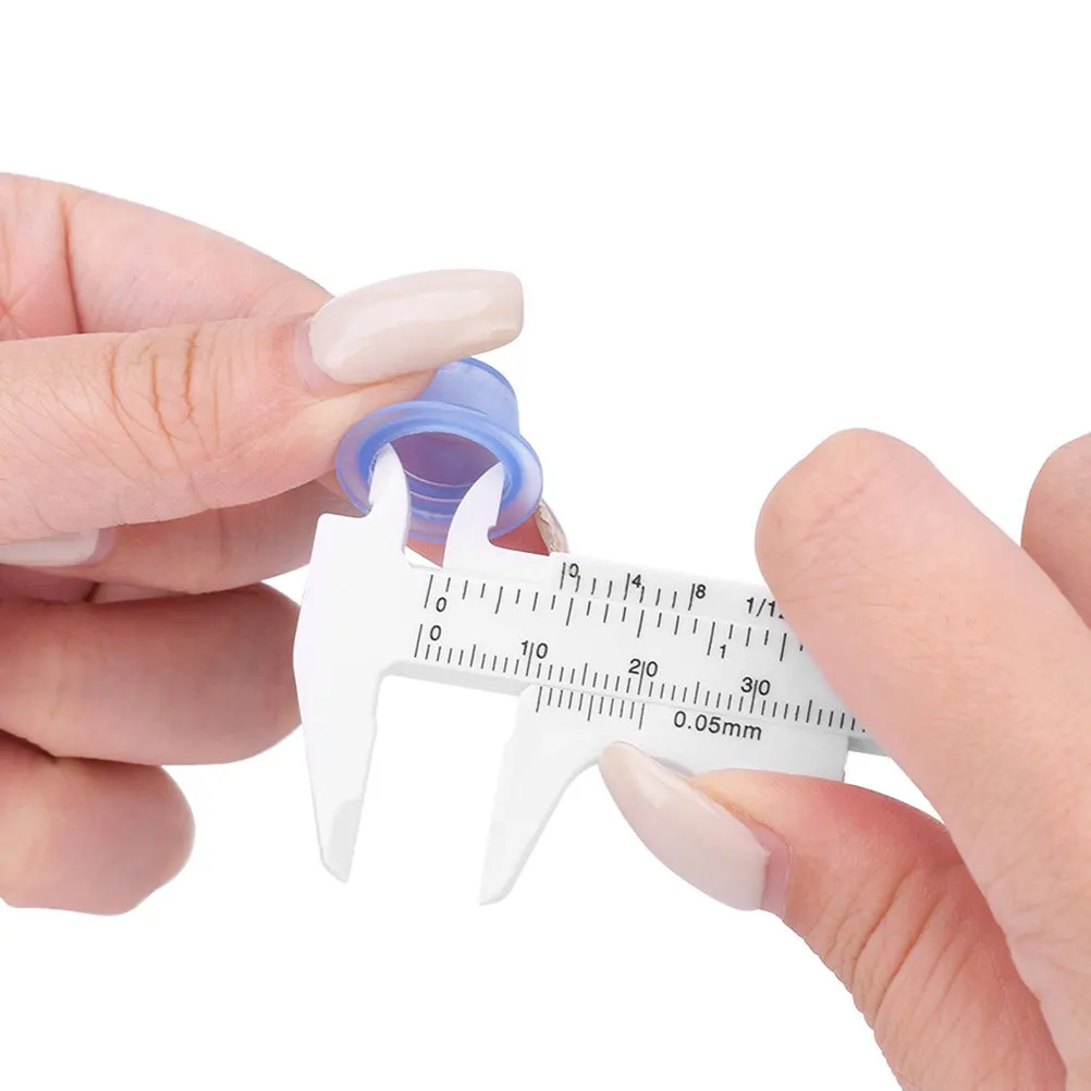 

10Pcs Brow Mapping Eyebrow Measuring Ruler Plastic Caliper Sliding Scale Tool Professional Makeup Measuring Calipers