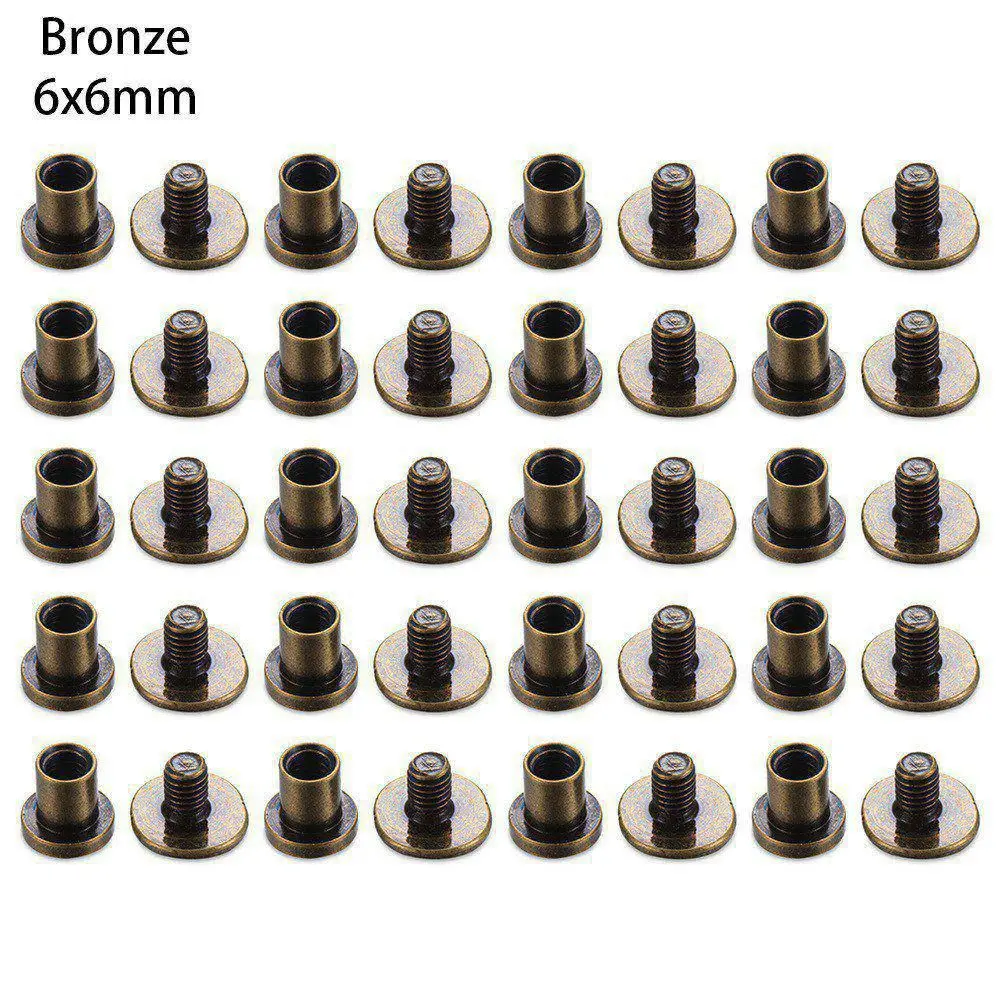

10sets DIY Shoes Scrapbooking decoration nail Garment Brass screw Nail Rivets Cloth Button