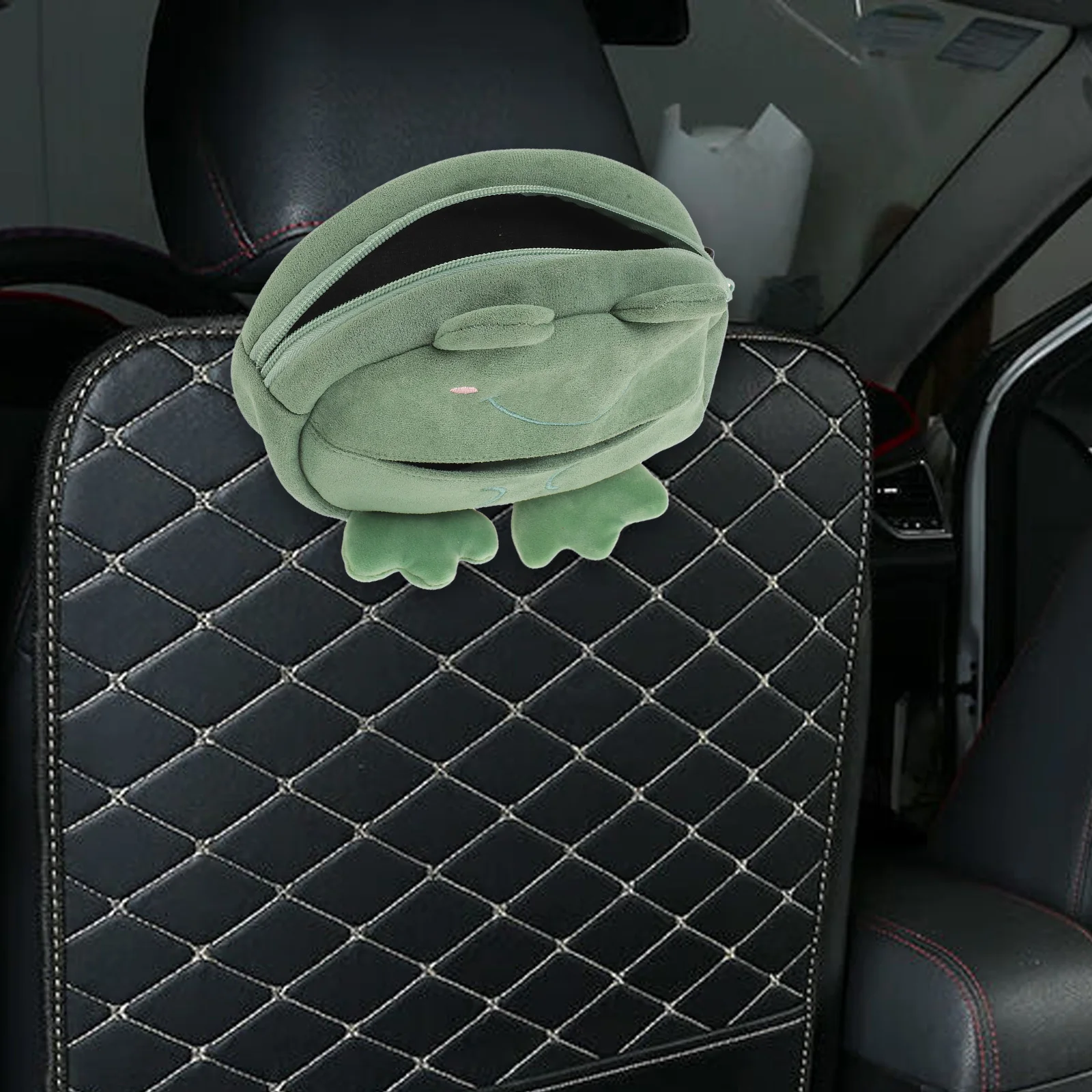 

Cute Cartoon Car Tissue Holder Animal Napkin Box Multifunctional Hanging Storage Seat Back Sun Visor Organizer
