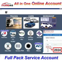 2024 Online Account for Autodata Alldata Workshop Online Account Full Pack Haynes PRO WIS Service Box Workshop Repair Software