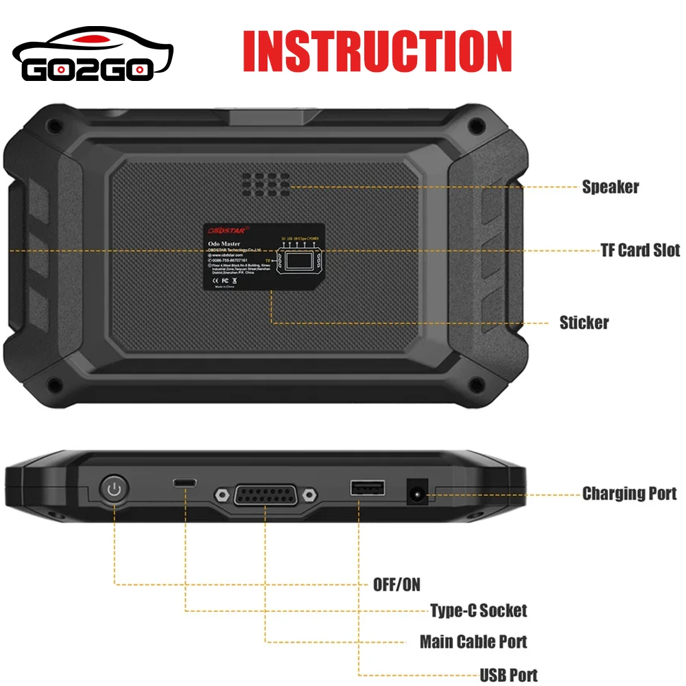 OBDSTAR Odo Master Odomaster Full Version Cluster Calibration and Oil Service Reset Support for Honda/Ducati/KTM Free FCA 12+8