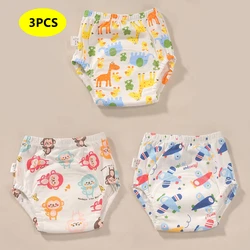 Calças de treinamento para recém-nascidos, shorts para bebês, cor sólida, lavável, roupa íntima, menino, menina, fraldas reutilizáveis, calcinha infantil