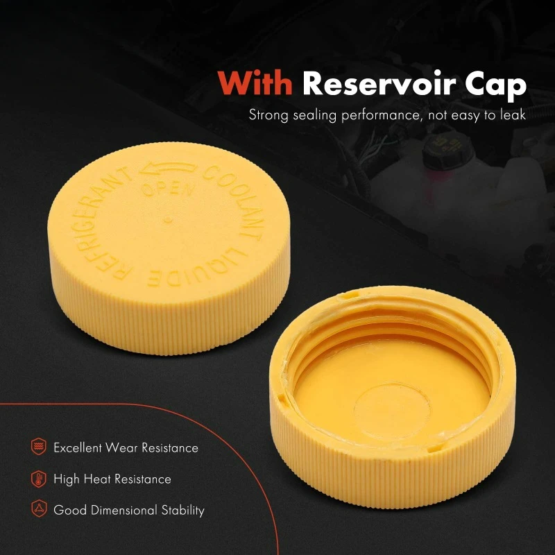 Engine Coolant Overflow Recovery Reservoir Tank with Cap for Mitsubishi L200 2008-2015 Montero Sport 2005-2015 MN135072