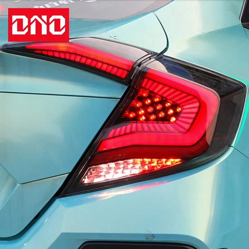 

Car LED 12V Taillight For Honda Civic 2017 2018 2019 2020 Rear Running Lamp Brake Reverse Dynamic Turn Signal Car Tail Light