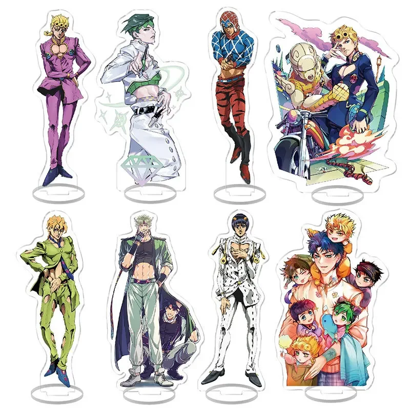 Anime JoJo Bizarre Adventure Cute Cosplay Acrylic Figure Stand Model Plate Desk Decor Kids Toys Standing Sign For Friends Gifts