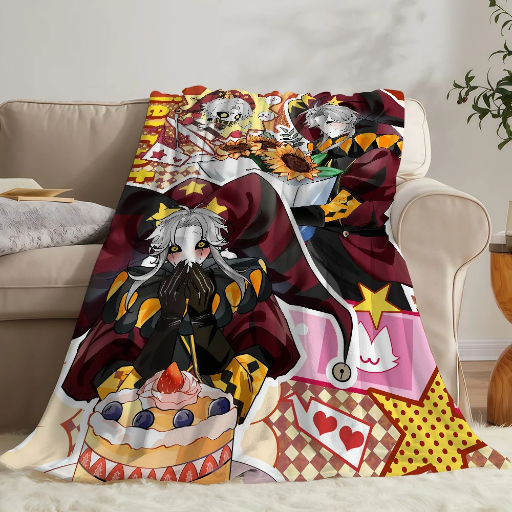 P-Pierrot The Freak Circus Blanket Soft Warm And Thick Perfect For Bedroom Living Room Bed Sofa Camping Picnic Office Gift