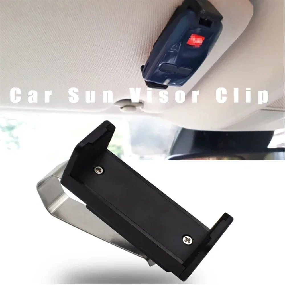Soporte de Clip para parasol de coche, control remoto de puerta de 45-67mm para Control de puerta de garaje, llavero de coche, abridor de barrera, instalación rápida, 1 ud.