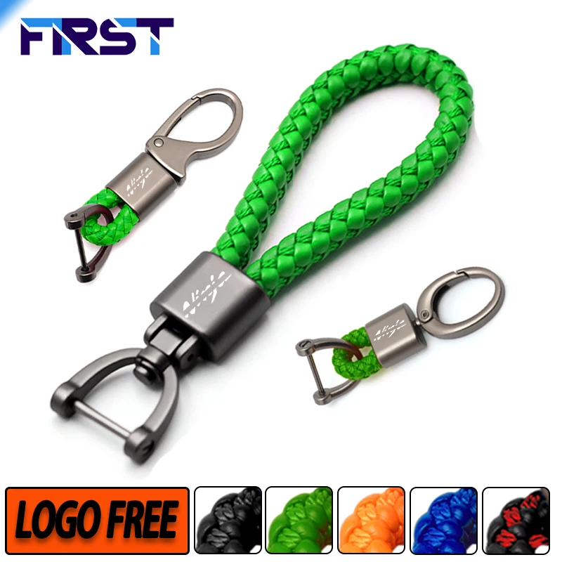 Keychain For KAWASAKI NINJA Ninja Ninja 250 300 400 650 With Custom LOGO Motorcycle Braided Rope Metal Keyring