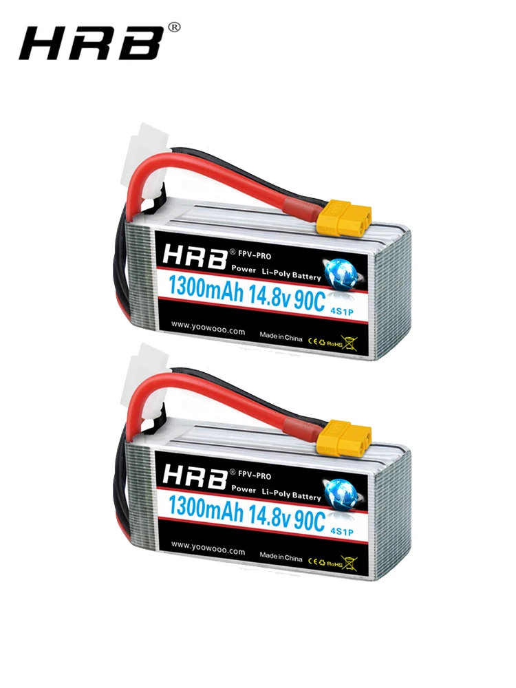 HRB 2PCS Lipo Batterie 2S 3S 1300mah 4S 5S 6S 1500mah 1800mah 2200mah 2600mah 7,4V 11,1V 14,8V 18,5V 22,2V Für Drone Flugzeuge