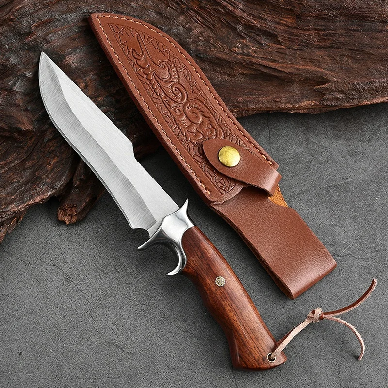 Outdoor Knife Multifunctional Camping Knife Fruit Knife High Hardness Small Straight Knife