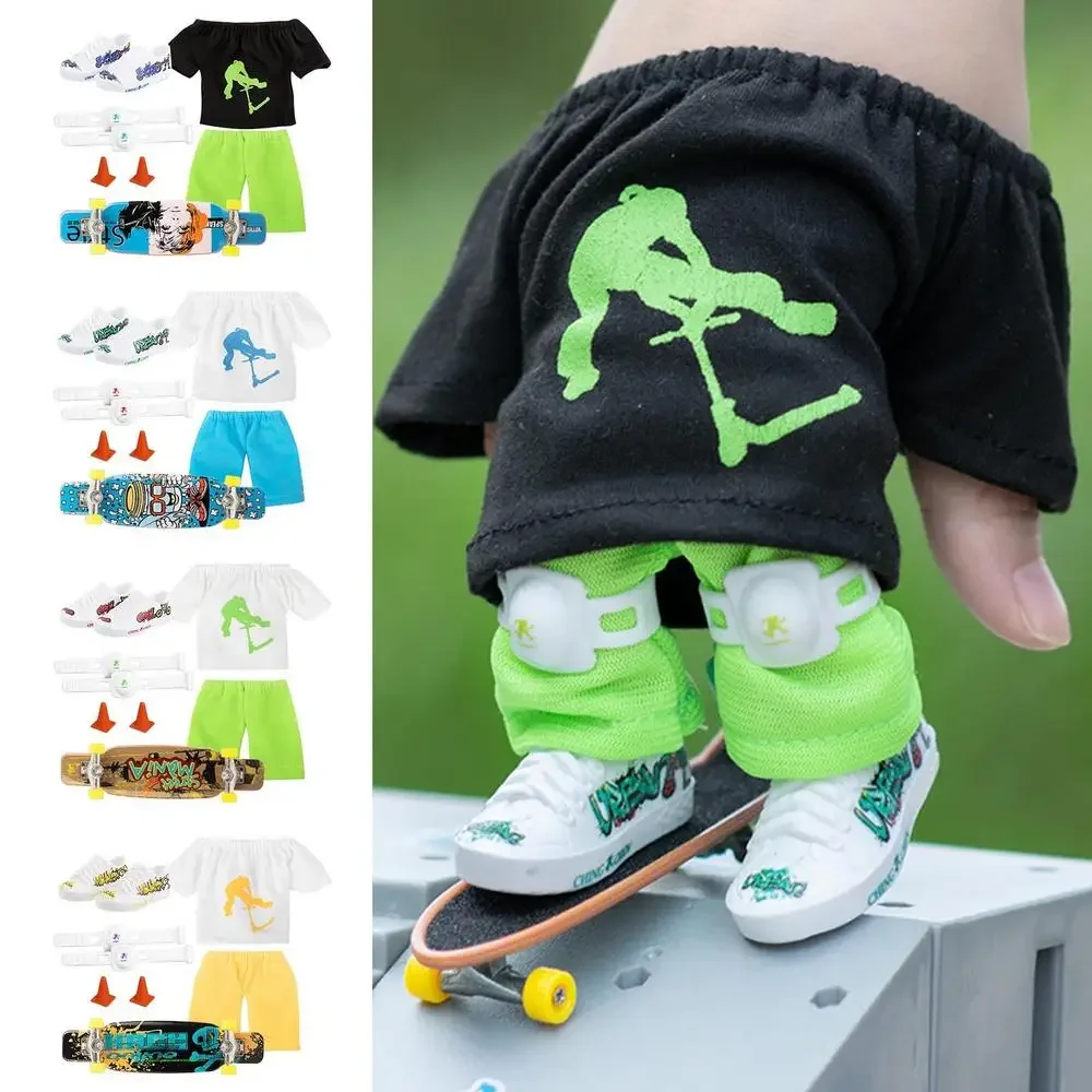 Finger SkateBoard Finger Roller Spielzeug Finger Spielzeug Skateboards Mit Hosen Schuhe Und Werkzeuge Mini Skateboard Finger Spielzeug Für Geschenk