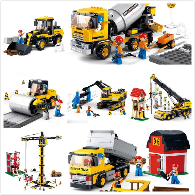 BLOCK Model Compatible with Engineering Construction Models Building Kits Blocks Toys Hobby Hobbies For Boys Girls