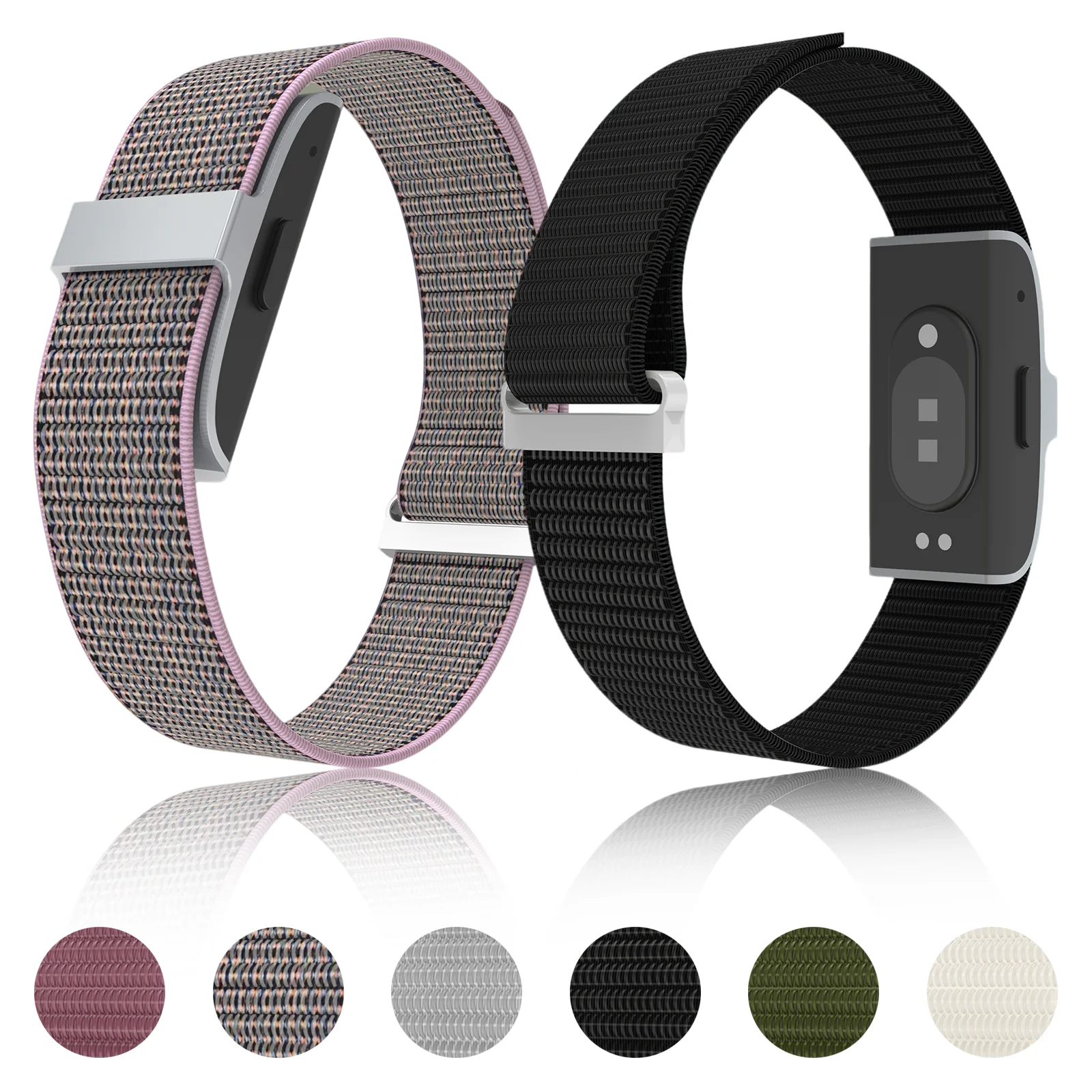 Pulseiras Esportivas de Nylon para Hume Health Band, Correia de 20mm para Monitor de Atividades Físicas, Pulseira Substituível Ajustável e Respirável 