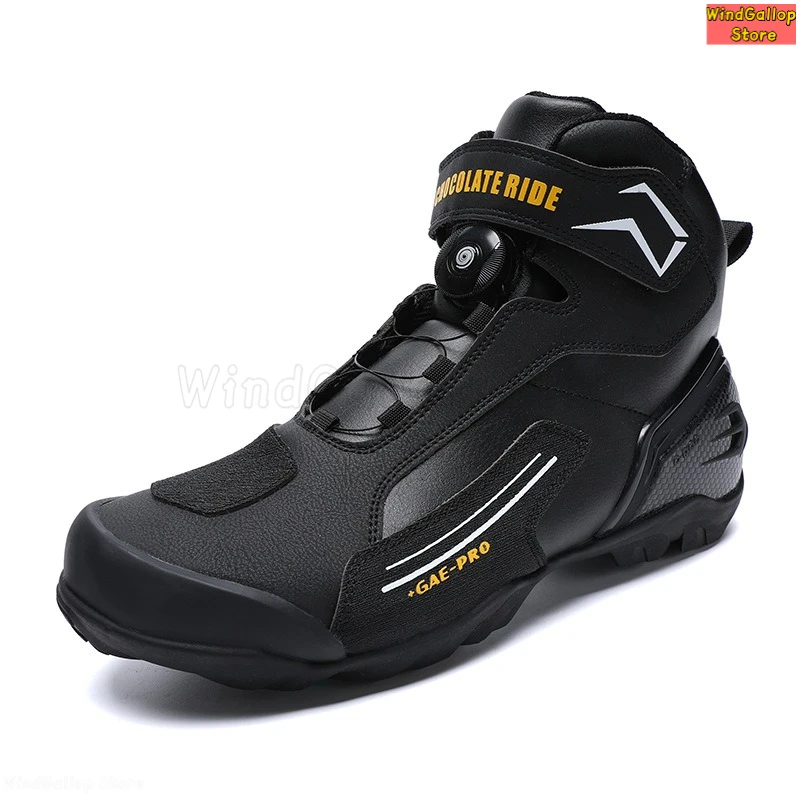 Motorcycle riding shoes locomotive shoes men four-season board shoes racing short boots motorcycle travel boots