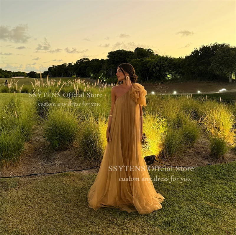 SSYTENS Tüll Strand Abendkleid - usage example