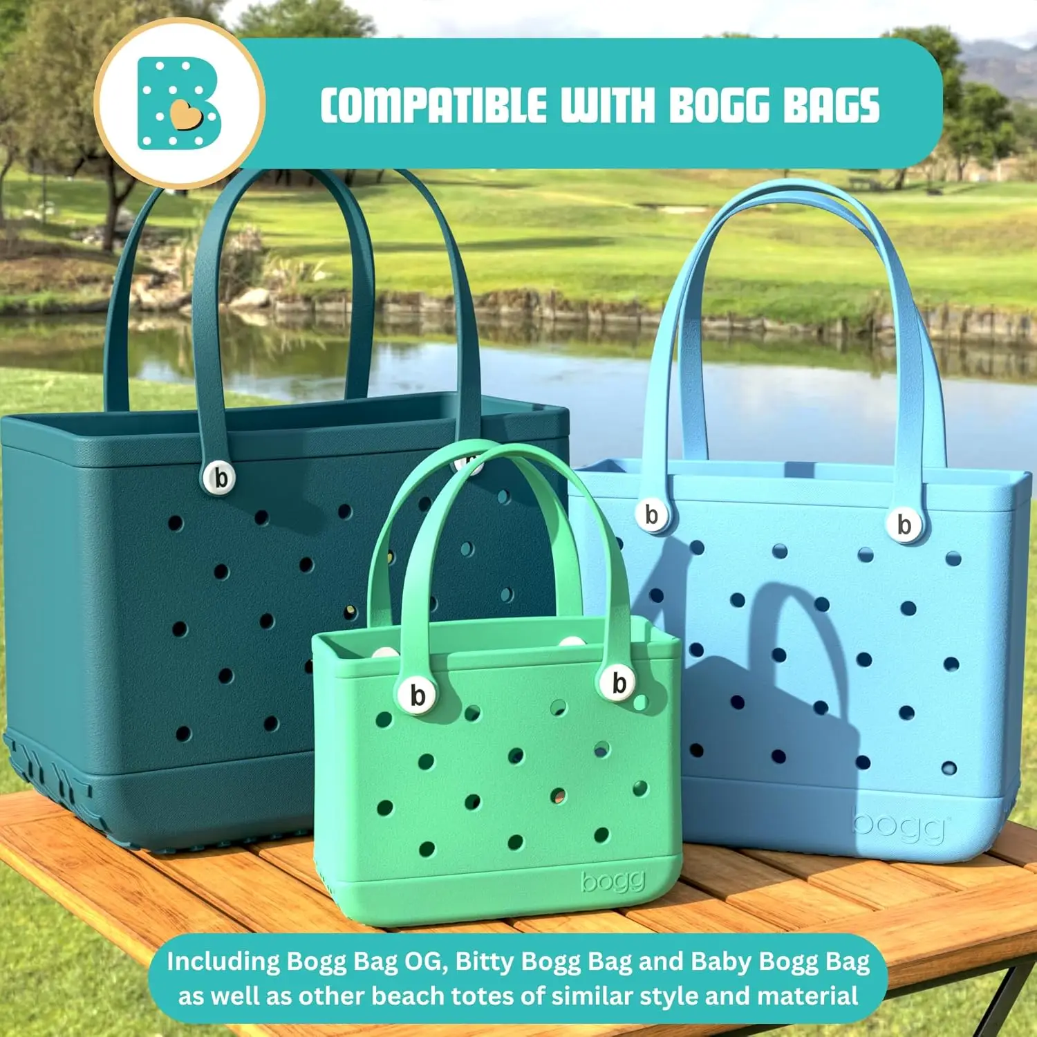 4 أزرار بديلة مع B لمقبض حقيبة Bogg. متوافق مع مقابض حقيبة الشاطئ Bogg Bag. إصلاح مقبض حقيبة Bogg الخاص بك Qu #3