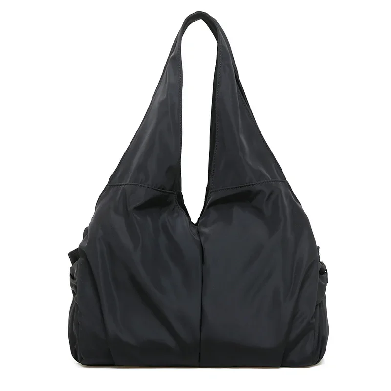 Bolso de mano grande para mujer, bolsa de hombro de nailon, informal, púrpura, para pañales de mamá, impermeable