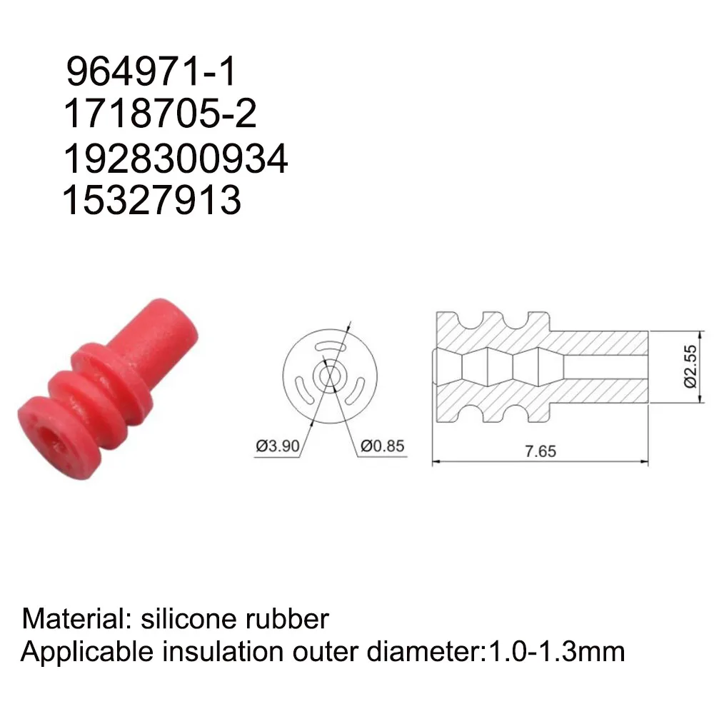 Conector impermeável do selo do auto, tomada terminal automotivo, soquete do Pin, energia nova, borracha, GY-91, 5000Pcs