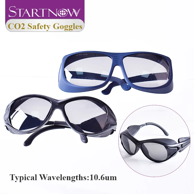 Startnow Laser Safety Glasses 10.6nm CE Certified TR Rubber OD4+ CO2 Eyewear Protection Goggles For Laser Industrial Processing