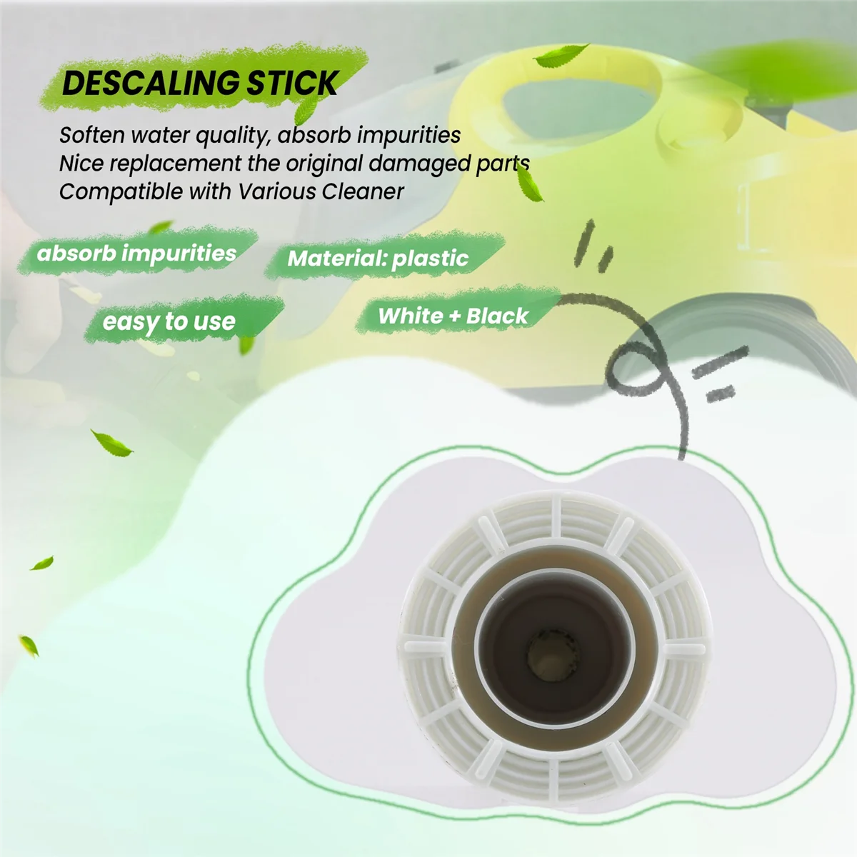 Steam Cleaner Water Purifier Descaling Cartridge for Karcher SC2 SC3 Clean Water Descaling Filter Premium Upright 1PCS