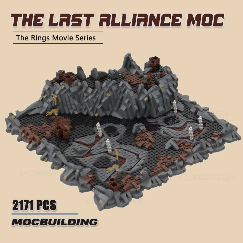 The Last Alliance MOC Rings Movie Scene Building Blocks DIY Assembly Technology Bricks Display Model Toys Xmas Gifts