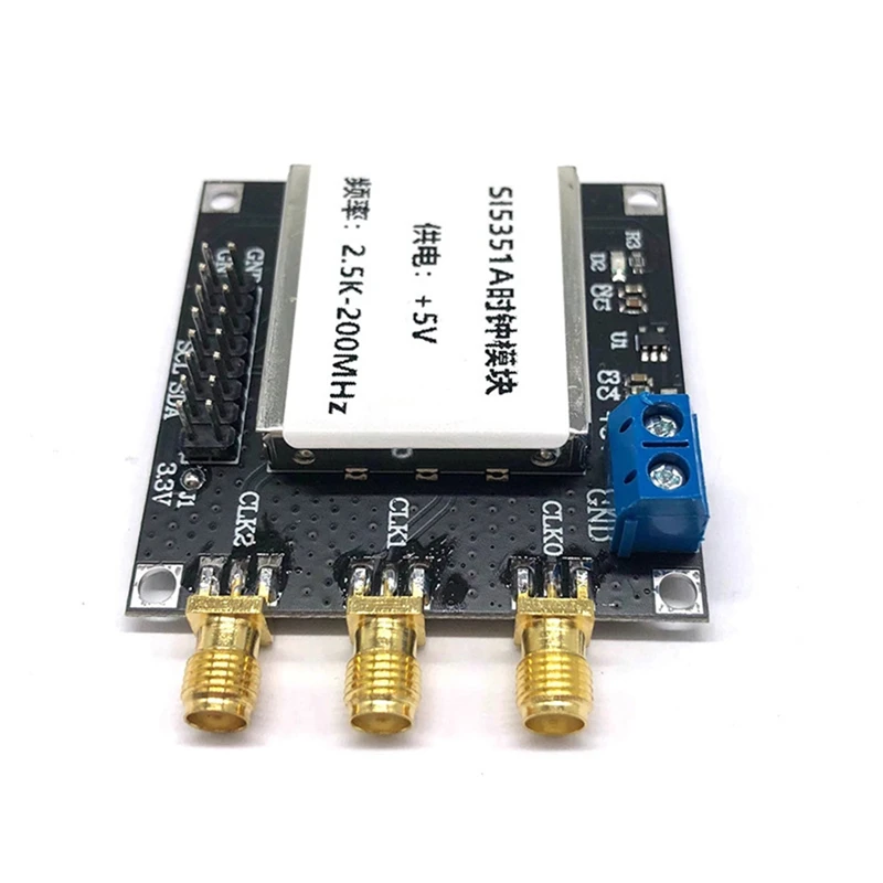 SI5351 2.5K-200MHz Clock Signal Generator Module High Frequency Square Wave Generator with STM32 TFT Display for DIY